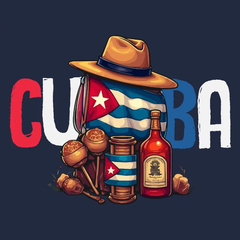 Cuba Pride & Home - Design du drapeau de Cuba