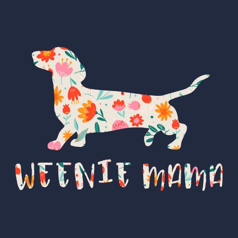 Weenie Mama Dackel blumig