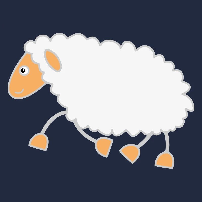 Sheep trots to the shepherd