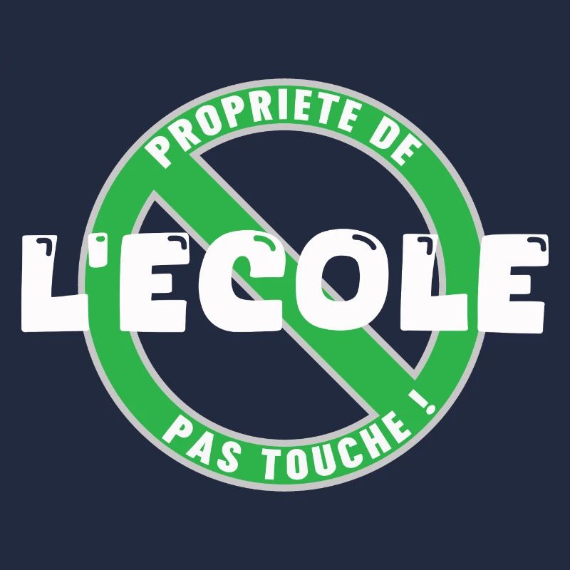 Propriété de l’école, blanc