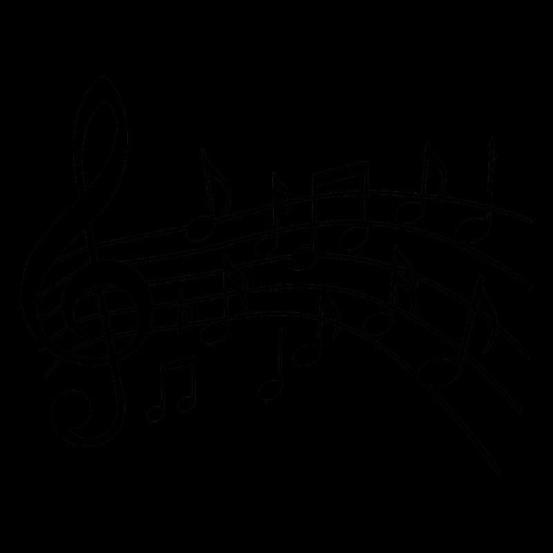 Musiknoten Variante 2 Schwarz