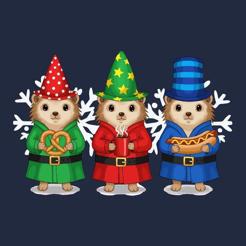 Hérisson Joyeux Noël Glacière de Noël