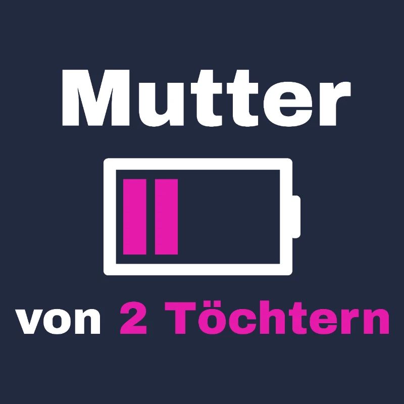 Mutter Tochter Spruch Stolz Mama 2 Kinder Geschenk