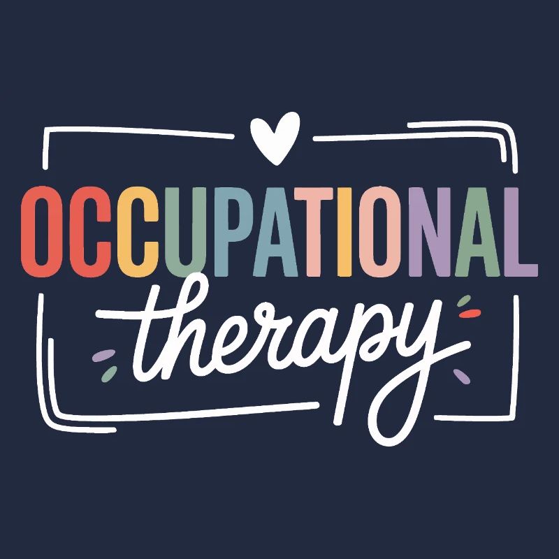 Farbige Berufstherapie Typografie