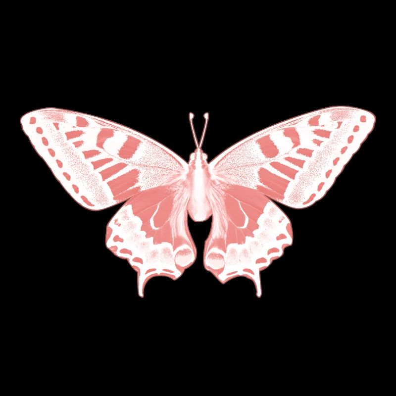 Papillon Rose Éthérée