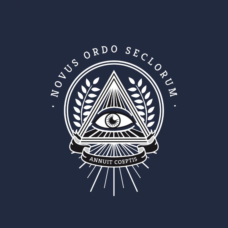 Illuminati œil omniscient pyramide de la société secrète
