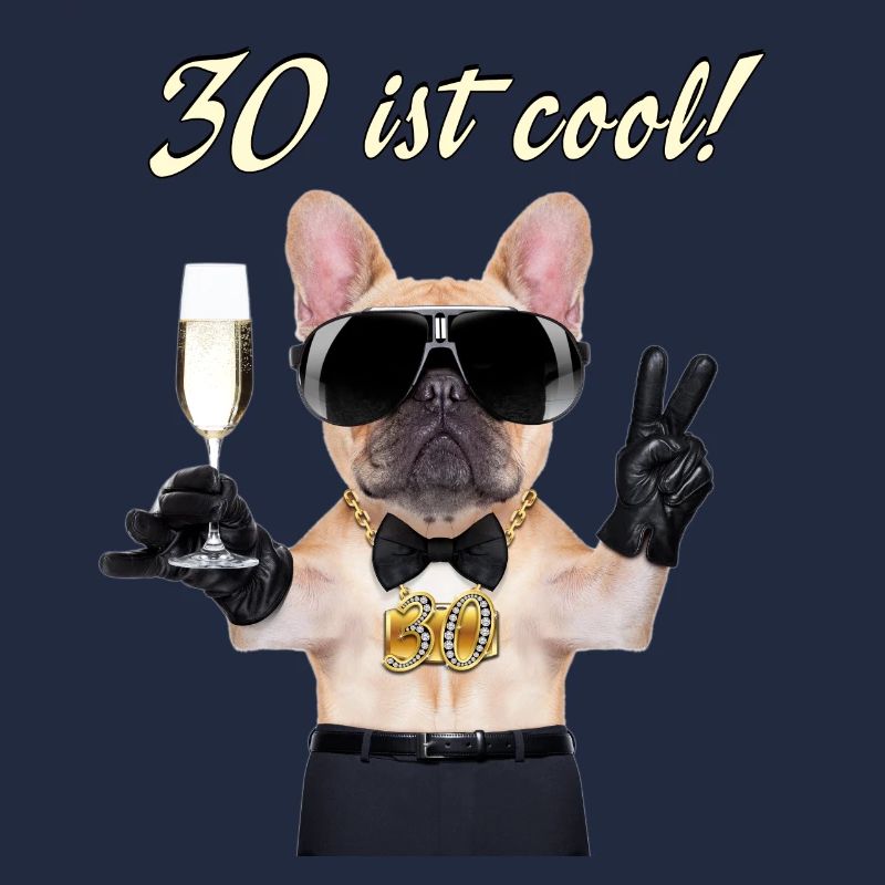 NEU Geburstags Mops 30 ist cool Geschenk