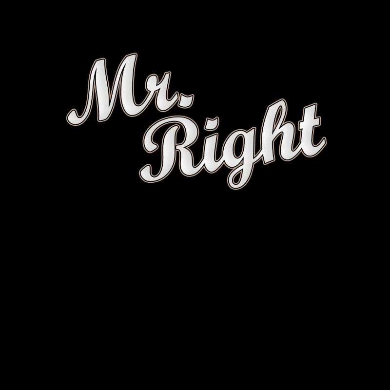 Mr Right Paarshirt / Partnershirt Geschenkidee