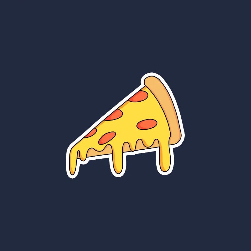 Pizza Slice Pop Art Motif