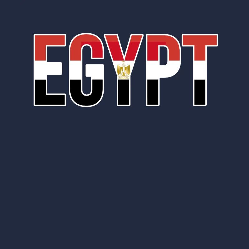 Egypt Flag Bold Typographic
