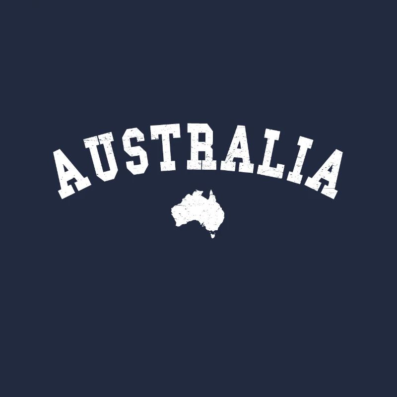 Australia Arc Contour Map