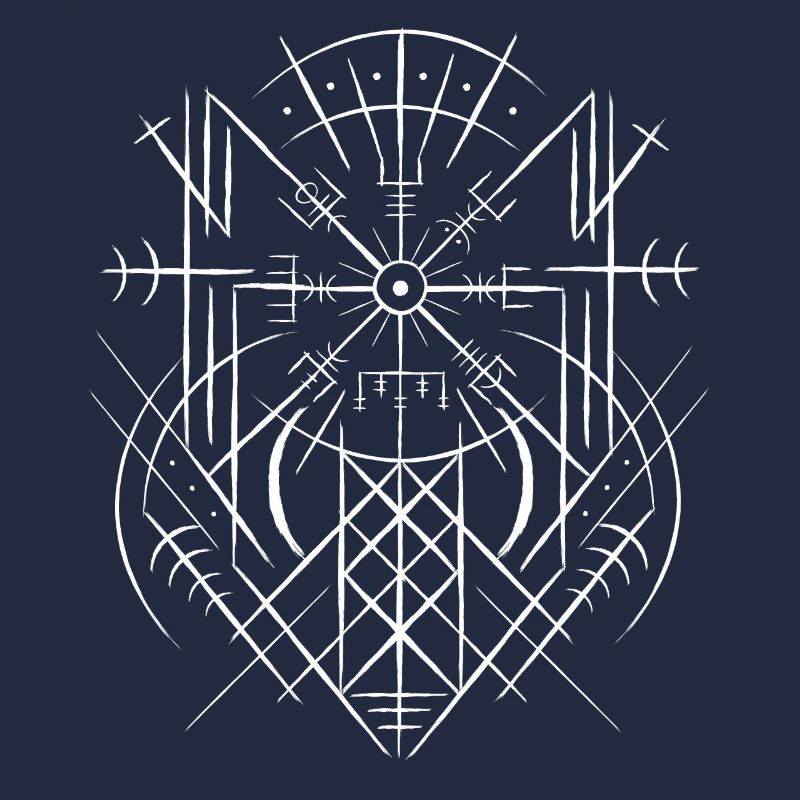 Vegvisir Runic Compass Celts Viking Web Wyrd