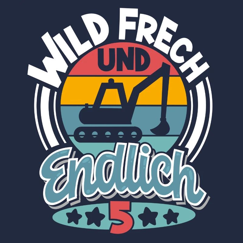5 Jahre Kindergeburtstag Bagger