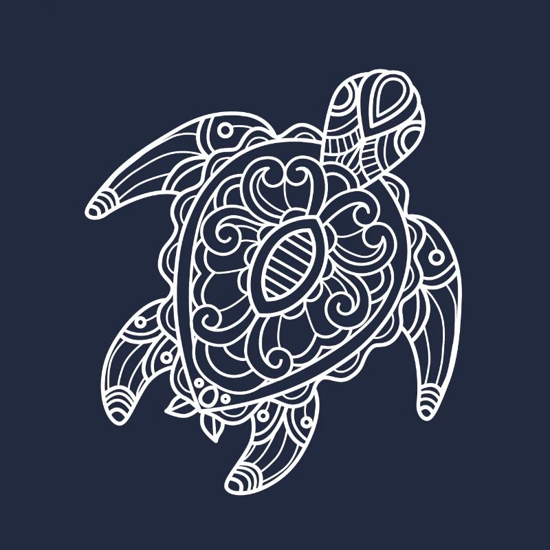 Turtle Tribal Art Drawing