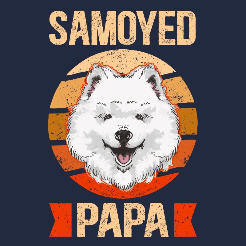 Samojede Papa Hundebesitzer Herrchen Geschenk