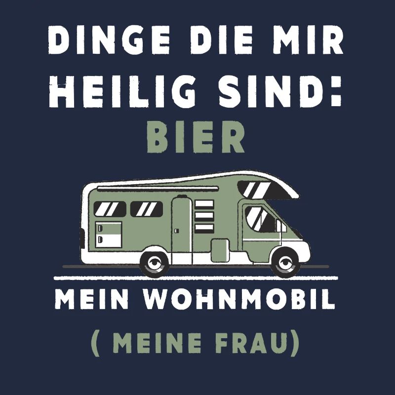 Heiliges Bier am Wohnmobil
