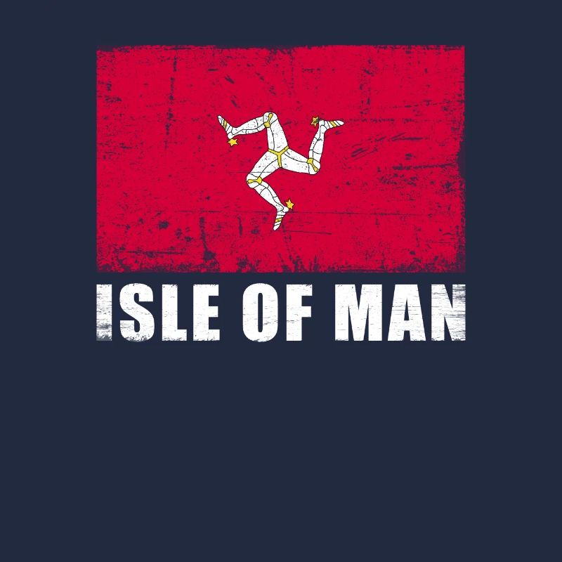 Drapeau de l’île de Man Grunge Drapeau de l’île de Man