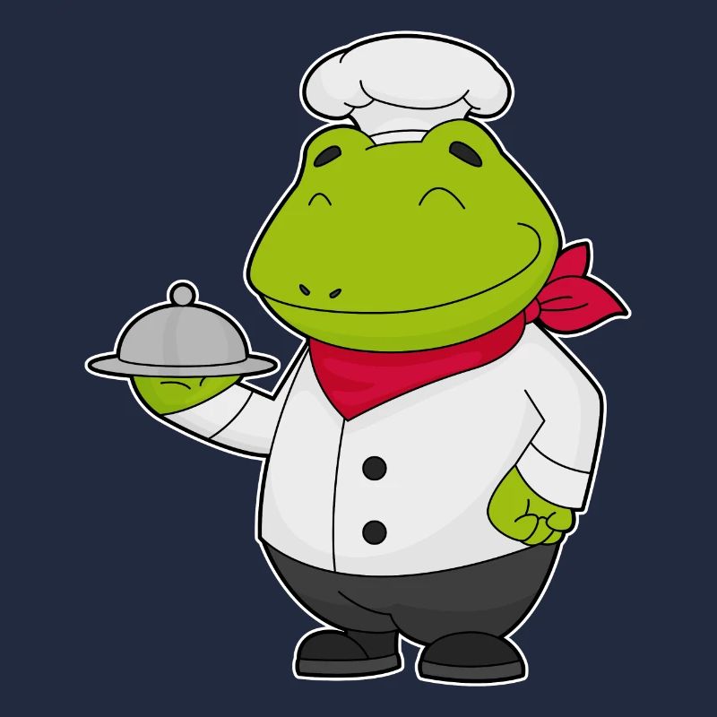 Frog Cook Serving Bell Cooking