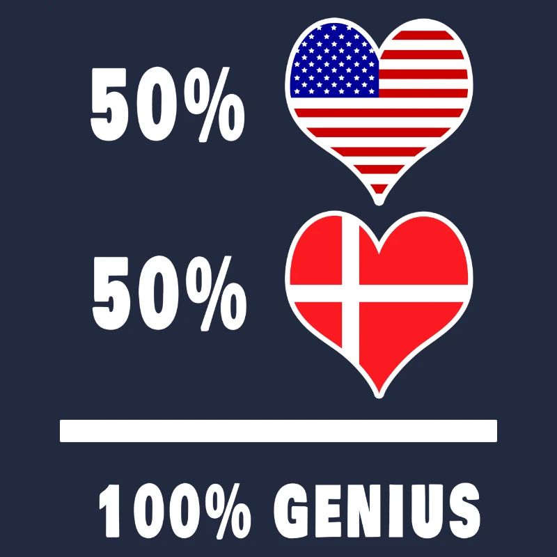 Conception ingénieuse du drapeau des États-Unis et du Danemark