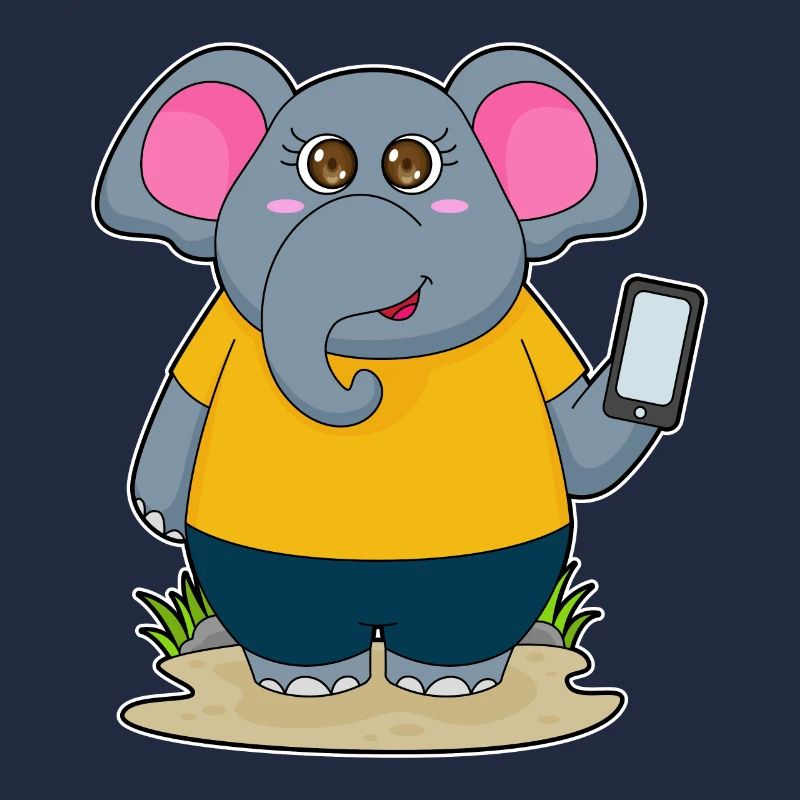 Smartphone éléphant