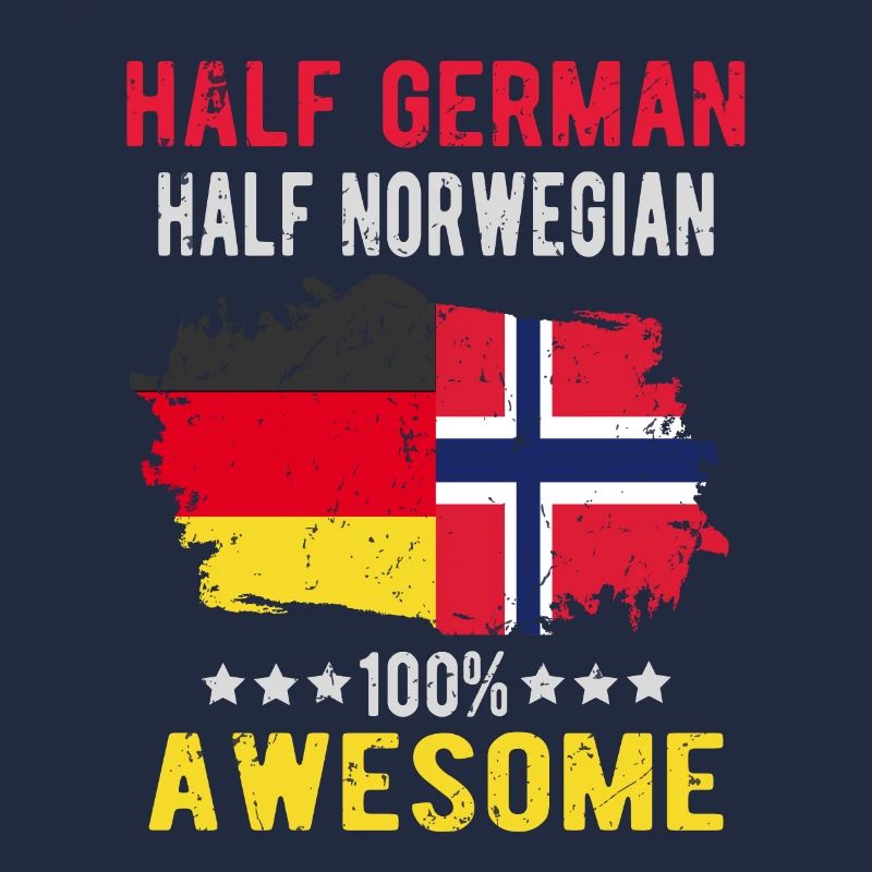 Half German half Norwegian