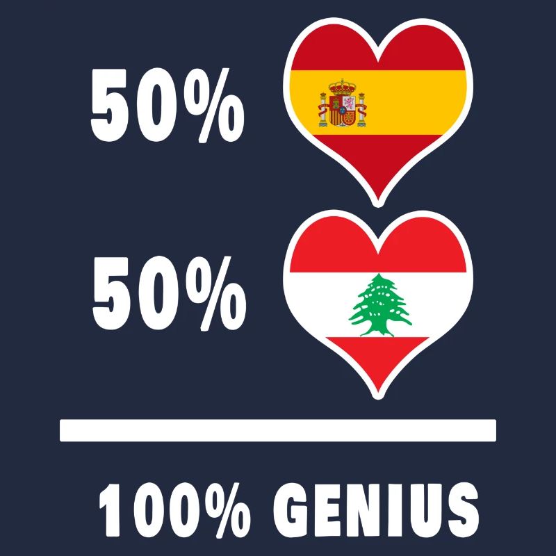 Libanon und Spanien Genie / Geschenk