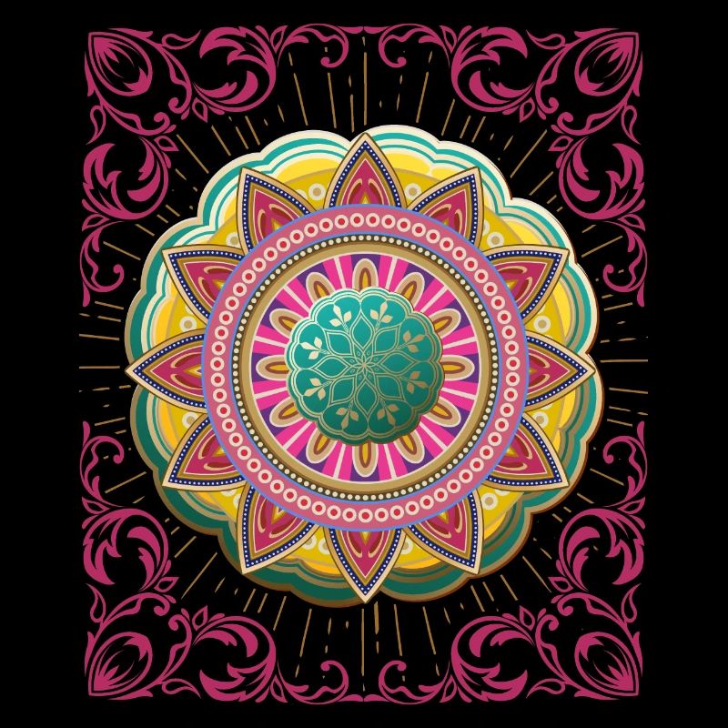 Arabesque, Mandala-Design, 3d-Mandala