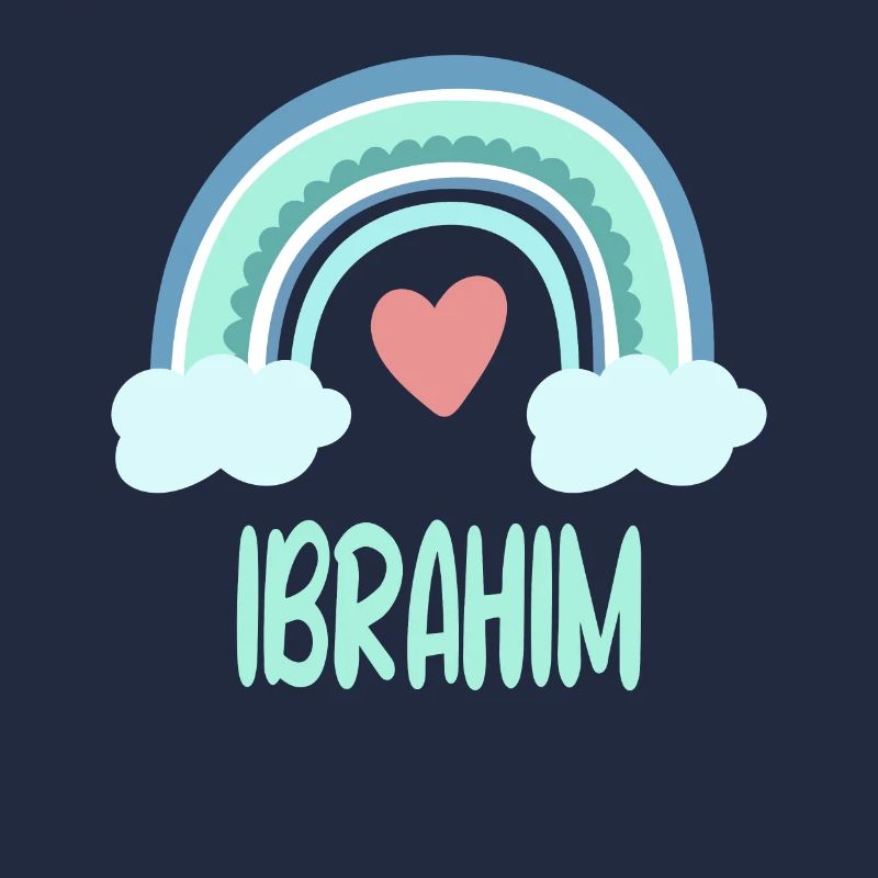 Ibrahim Name Regenbogen Baby