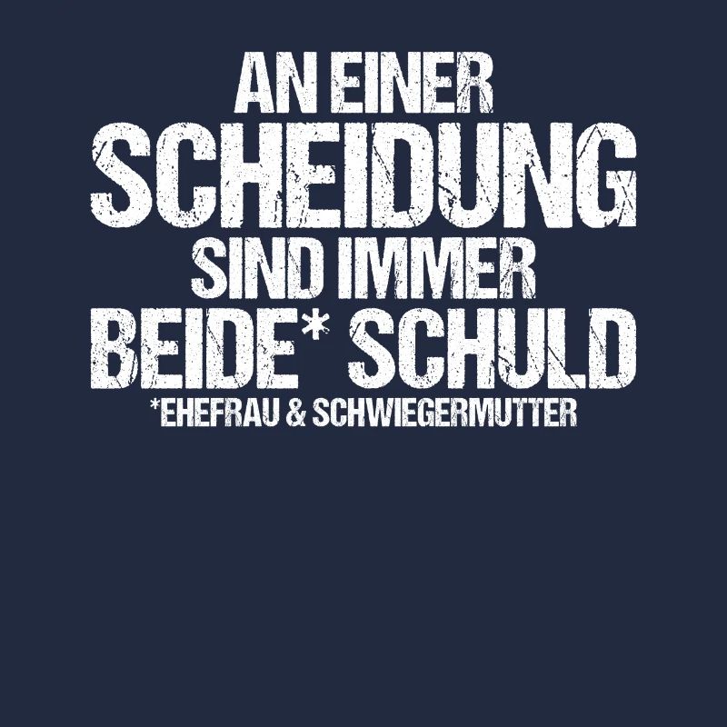 An einer Scheidung sind immer beide Schuld