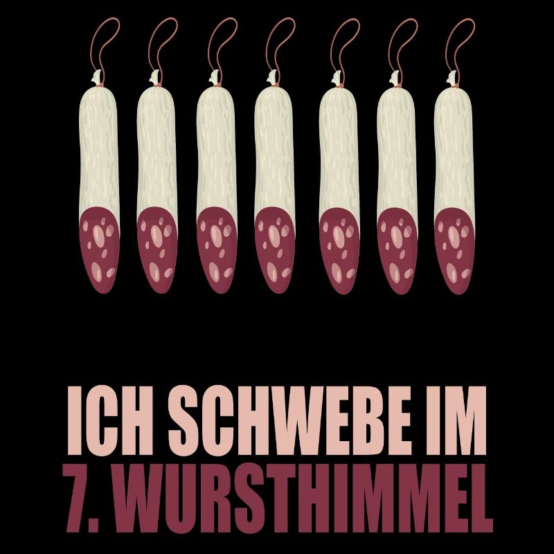 Humorvolle Wursthimmel Illustration