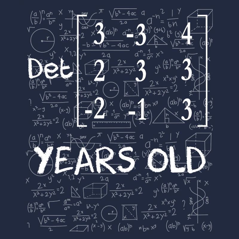 88. Geburtstag 88 Jahre Matrixdeterminante