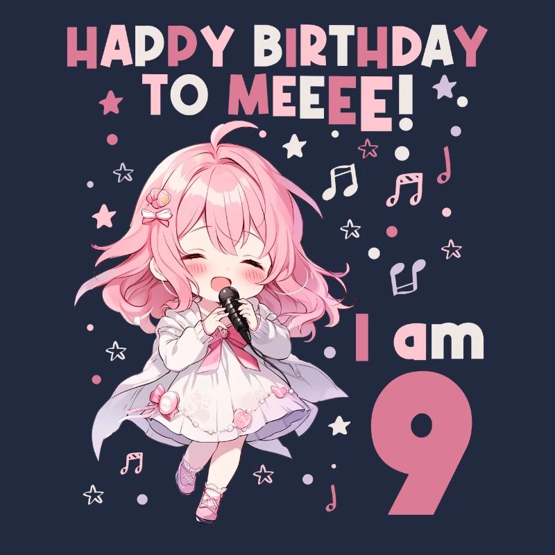 Anime Mandga K-Pop KPop Mädchen 9. Geburtstag