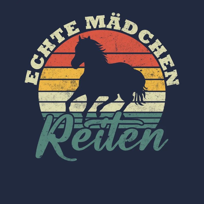 Echte mädchen reiten