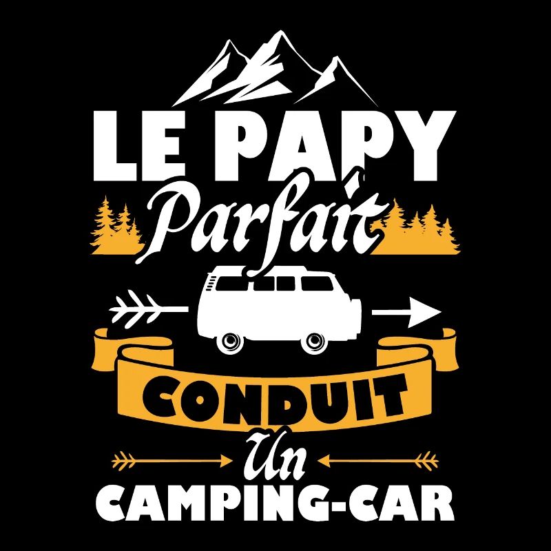 Le papy parfait conduit un Camping-car