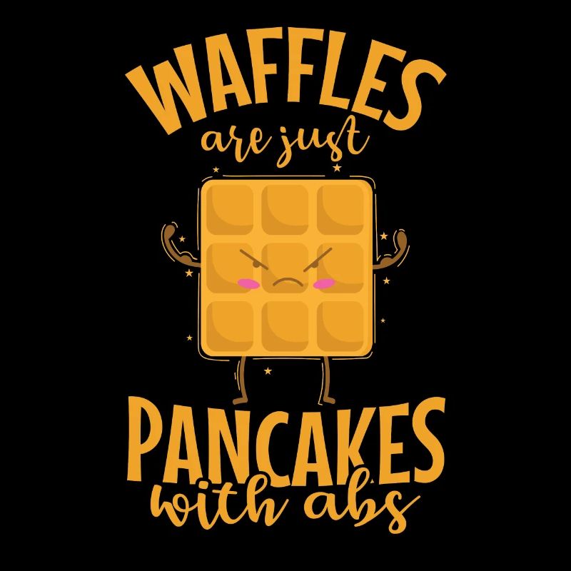 Waffles are just Pancakes Teig Gebäck