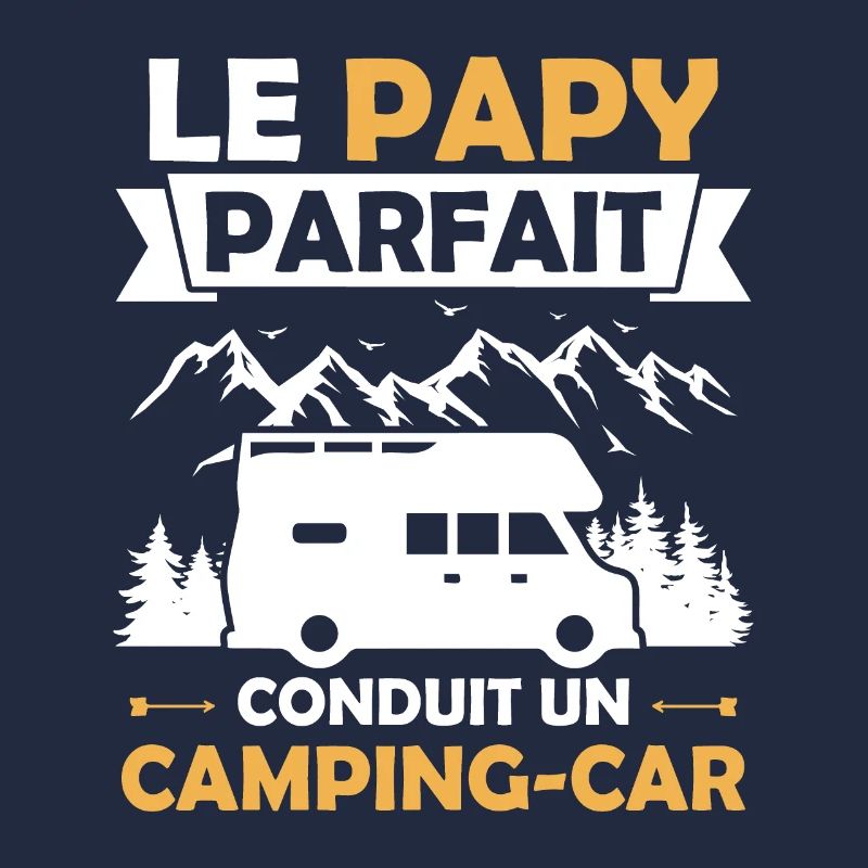 Le papy parfait conduit un camping car