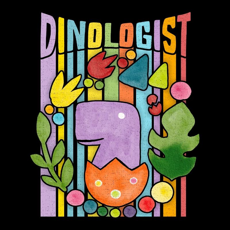 Kawaii Dinosaur, Rainbow, Baby Dino in Egg