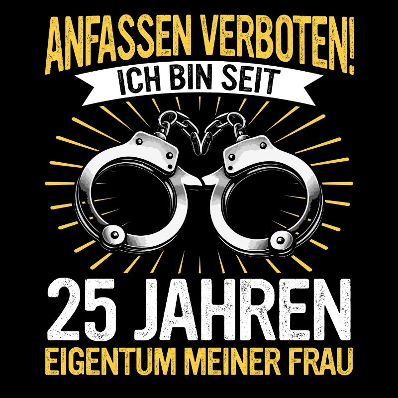 25 Hochzeitstag Jahrestag Ehemann Ehefrau