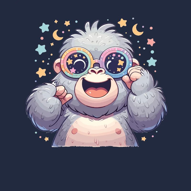 Gorille avec lunettes de soleil