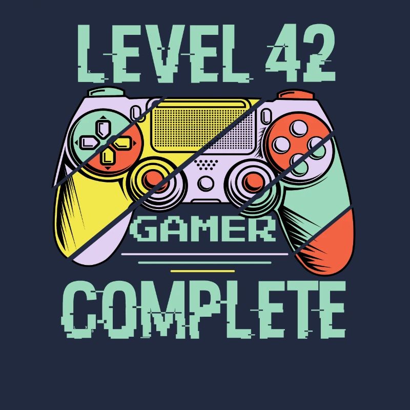 Level 42 Complete 42 Years Old Gamer Level 42 Complete