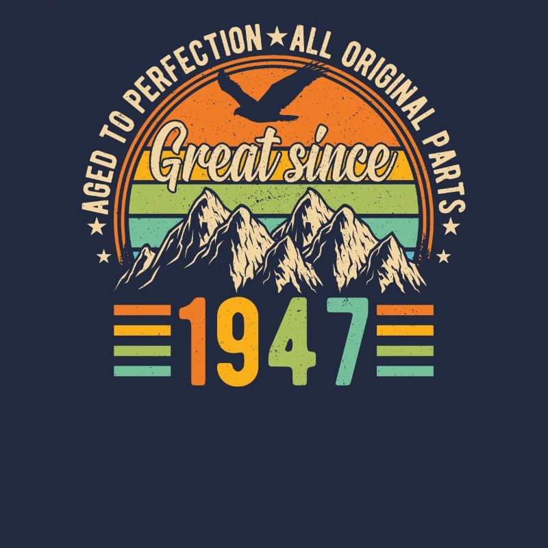 Vintage 77. Geburtstag 1947