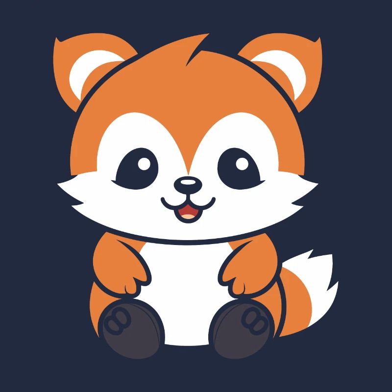 Fuchs liebt den kleinen roten Panda