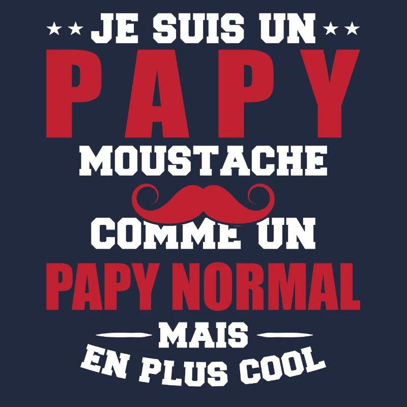 Un papy moustache comme un papy normal