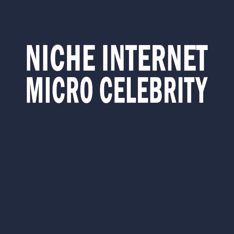 Niche Internet Micro Célébrité Drôle Influenceur