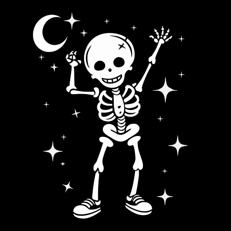 Funny Skeleton Skull Dancing Halloween