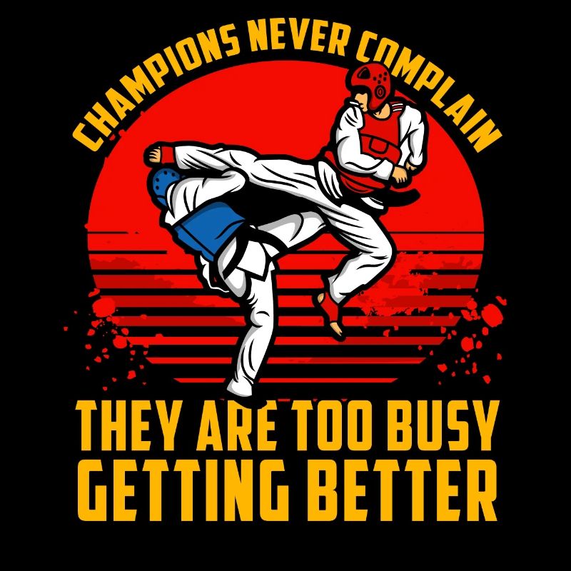 Champions never complain they are too busy getting