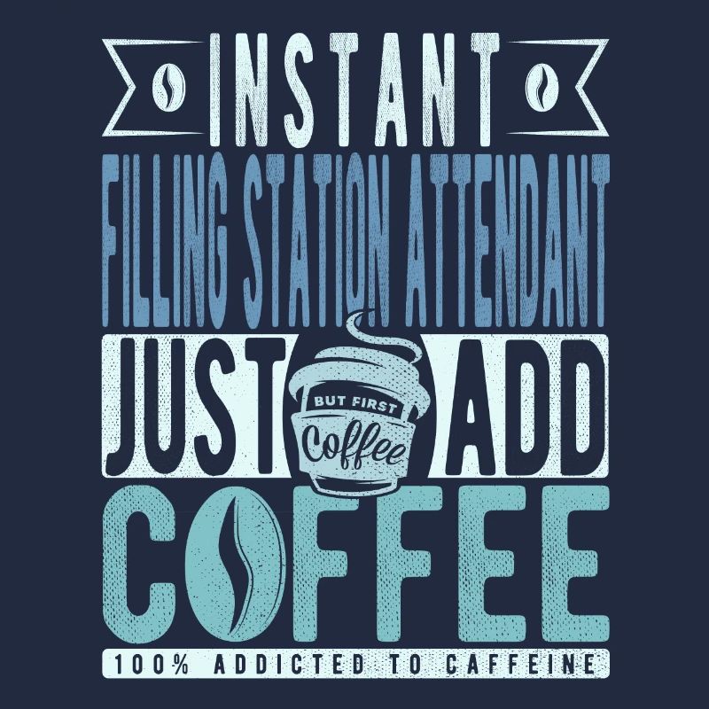 Le préposé à la station-service instantanée ajoute simplement du café