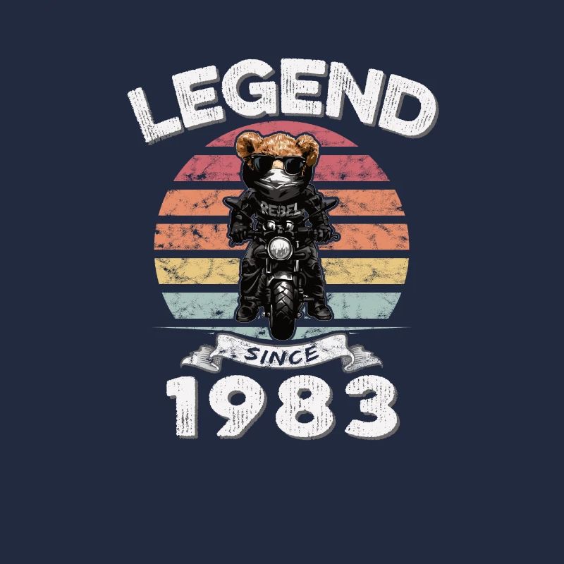 1983 Geburtstag Legend since sunset Teddy