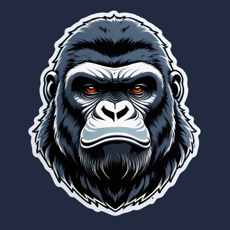 Gorilla mit Goldkette