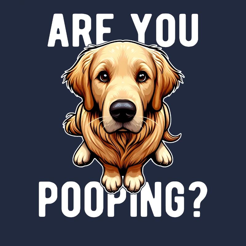Faites-vous caca ? Drôle de chien Golder Retriver
